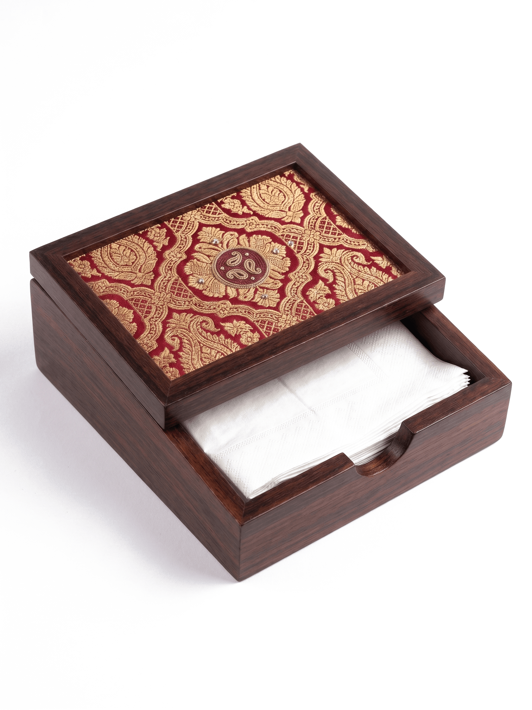 Banaras Banaras Tissue box · Dark Walnut